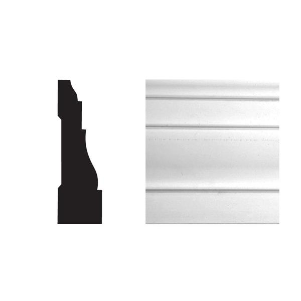 JELD-WEN 6591 / Y49520 Door Trim 2-1/4X8 PVC Composite Casing Molding White