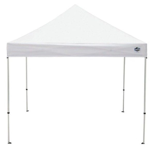 KING CANOPY FSSHST10WH-B1 Instant Pop-Up Canopy 10X1 White with Weight Bags