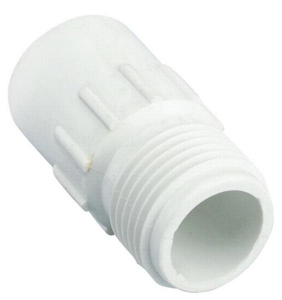 Orbit Irrigation Products 53362 Hose PVC Fitting 1/2X3/4 Slip Joint X MHT White