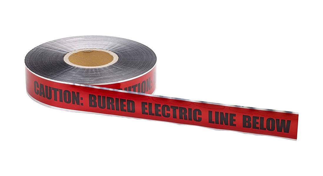 Mutual MUTUAL 17774ELEC Detection Tape 2X1000 Electric Buried