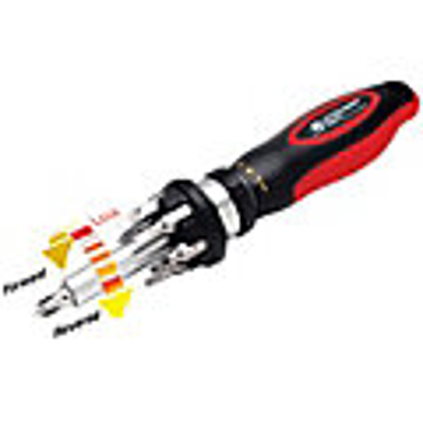 Performance Tools W38937 Ratcheting Hi-Torque Screwdriver with Bits
