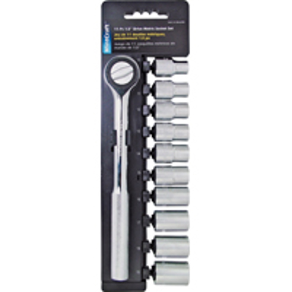 VULCAN 11PC-4M 11 Piece Metric Socket Set 1/2 Drive