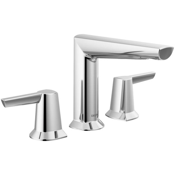 Delta Faucet 3571-PR-MPU-DST Widespread Bathroom Faucet Lumicoat Chrome Two Handle