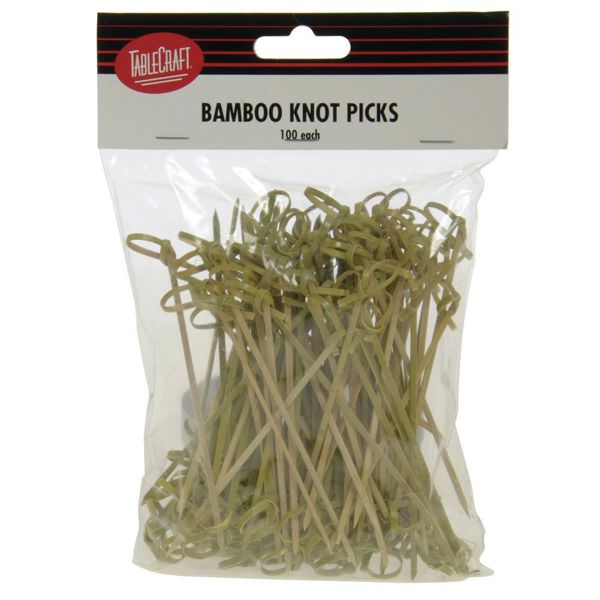 Tablecraft BAMK45 Knot Pick 4.5 Inch Bag of 100 Pieces