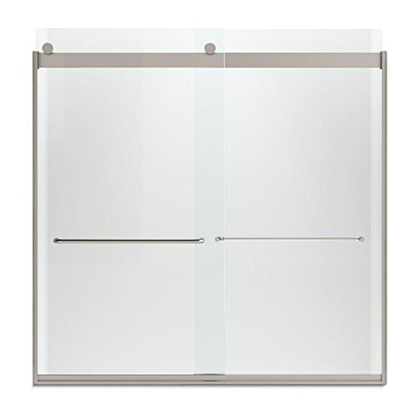 Kohler 706006-L-MX Bath Tub Door 59-3/4 In x 59-5/8 In Brushed Nickel