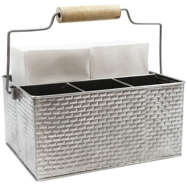 Tablecraft GPSSCADDY Caddy Rectangular 10 3/4 x 8 1/4 x 4 3/4 Inches Stainless Steel