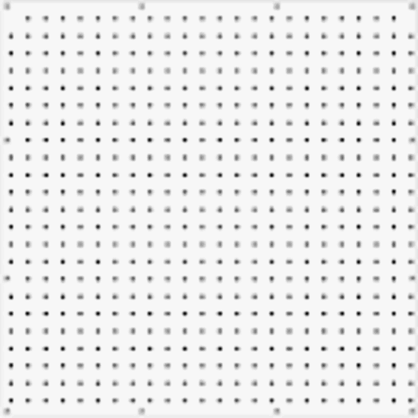 Boise Cascade LPEG 142WHITE Peg Board 1/4 In White Perforated