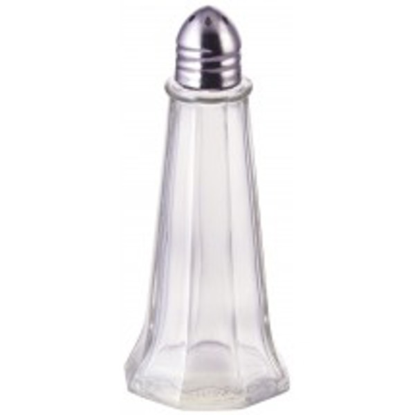 Winco G-110 Tower Shaker 1 Oz Salt and Pepper Chrome Top