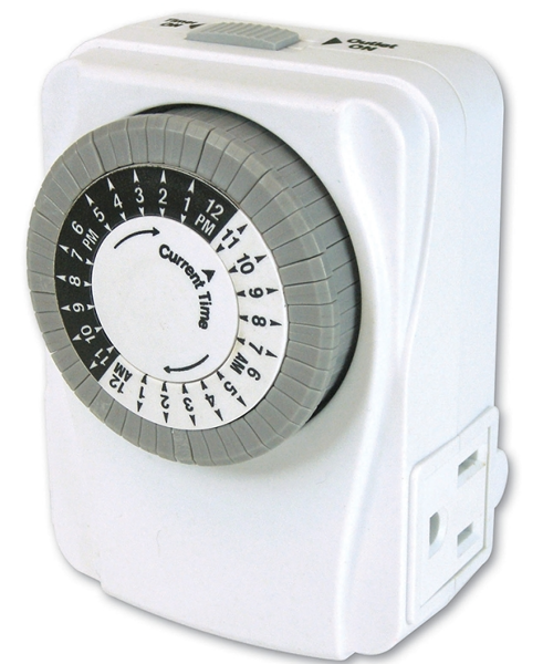 POWERZONE TNI2423 Indoor Heavy Duty Timer 2 Out 24 Hr