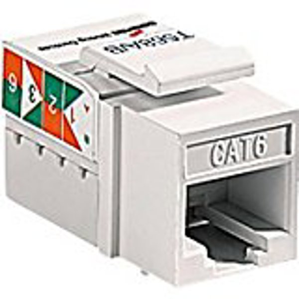 EATON-COOPER WIRING 5546-6W Modular Category 6 RJ45 Data Jack Insert White