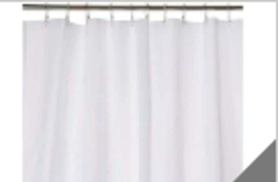 Carnation Home Furnishing SCEVA621 Shower Curtain Liner Standard Sized 6-Gauge PEVA White