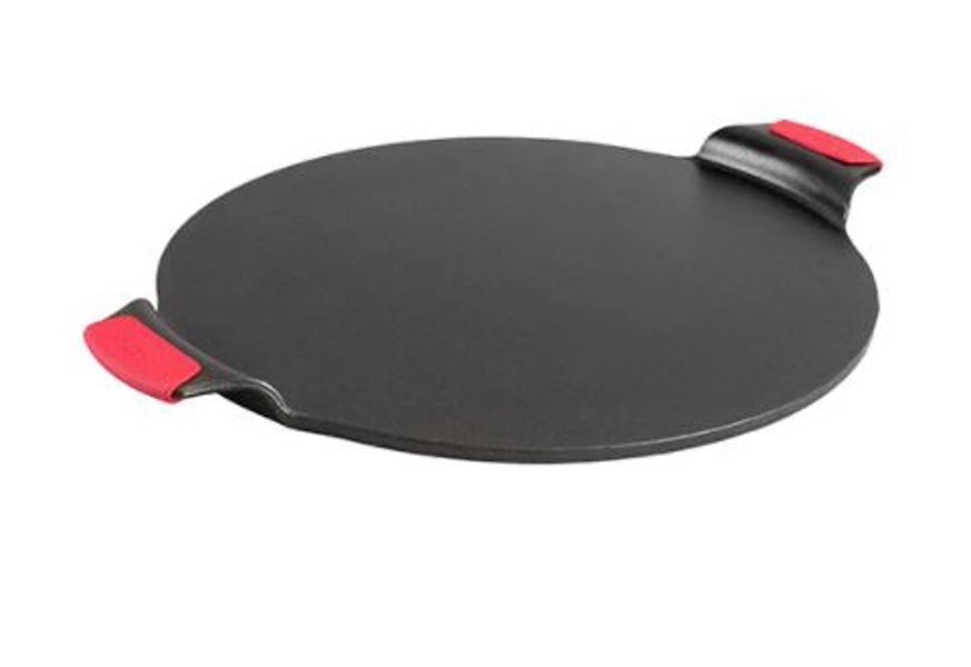 Lodge MFG CO BW15PPA1 Cast Iron Pizza Pan 15 Inches with Silicone Grips