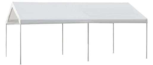 22006200010 10x20 Ft White Carport