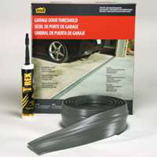 M-D Building Products 50101 Threshold Kit Double Garage Door Vinyl 20 L Gray