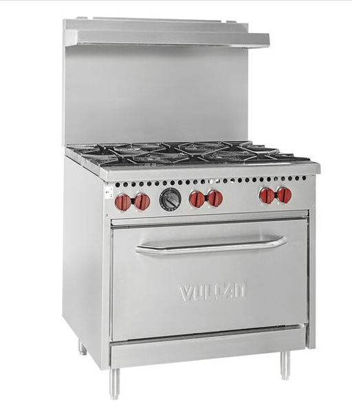 VULCAN SX36-6BP Standard Oven 36 In 6 Burner Range LP