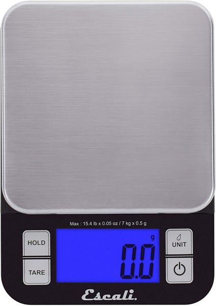 Escali SQ157B Digital Food Scale 15 Lbs Capacity