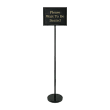 90033 Hostess Classic Sign Black Finish