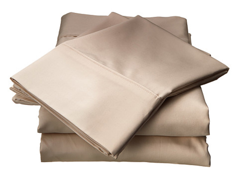 Kassatex BMB-QSS-BIS Queen Bisque Bamboo Sheet Set Beige