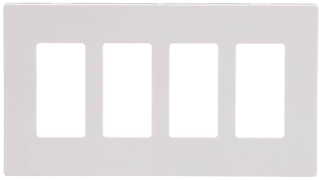 EATON-COOPER WIRING 3266461712 Wall Plate 4 Gang Decorator White