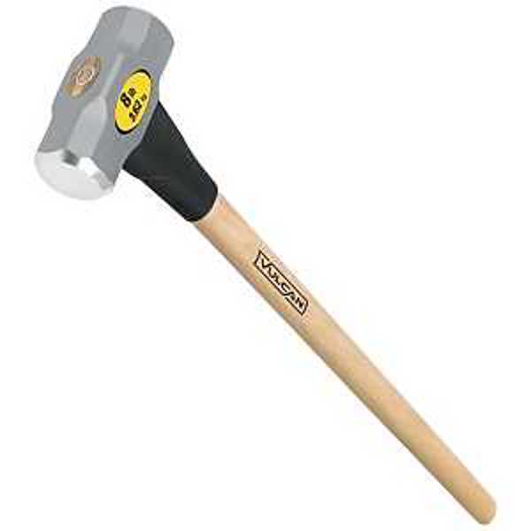VULCAN 32887 Sledge Hammer 8 Lb Forged Milled Steel Head