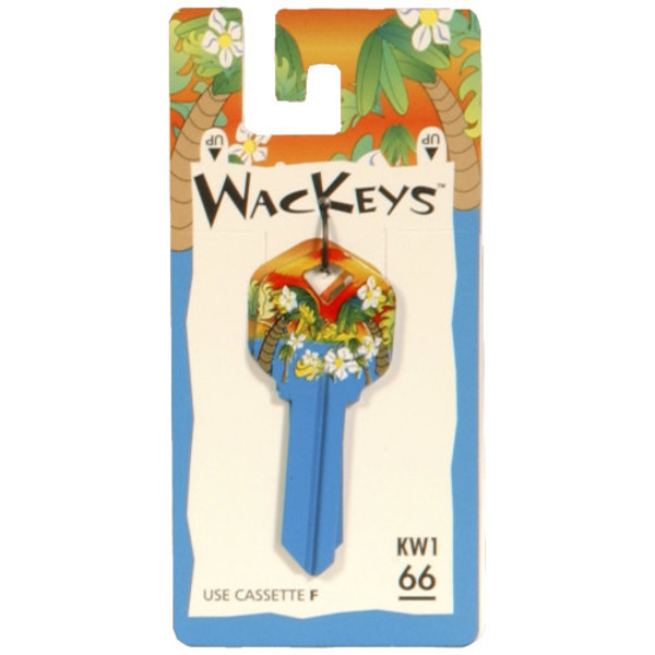 Hillman Group 89874 Universal Single Sided Key Blank Tropical Wackey Hawaiian House/Office