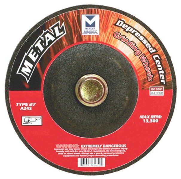 Mercer Abrasives 620060 Metal Cutting Wheel 4-1/2 In 1/4 In Arbor 7/8 In Thickness