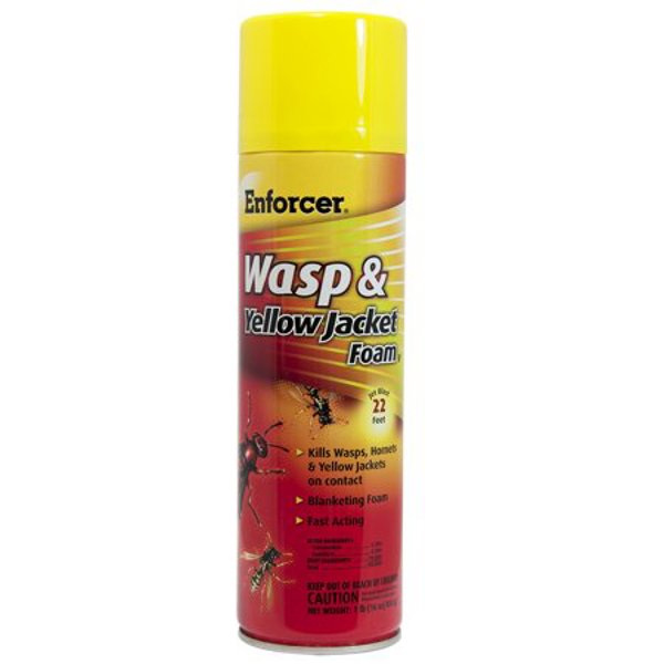 Enforcer Products FWH16 Outdoor Wasp and Yellow Jacket Insecticide 16 Oz Yellow