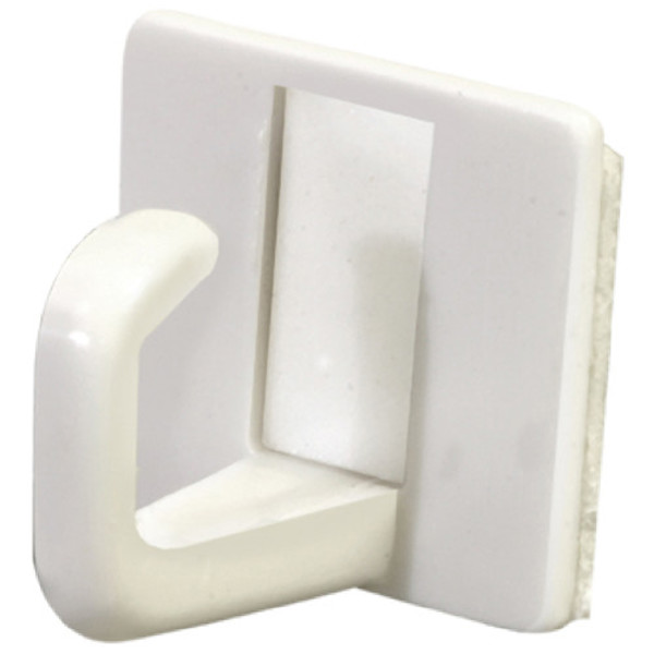 Hillman Group 122299 Cup Hook Plastic White Adhesive