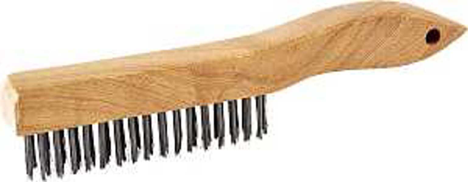 ProSource WB00416S Wire Brush 3/4 In Steel Brush 7/8 In OAL Wood Shoe Handle