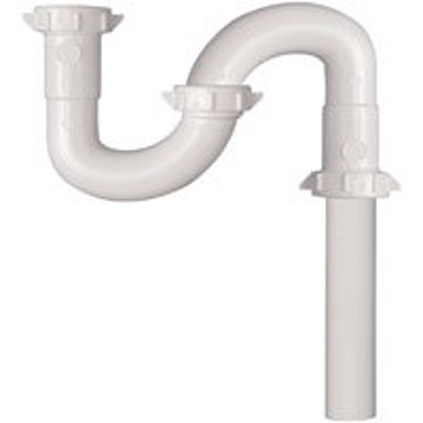Plumb Pak PP66-3W S Trap 1-1/2 In Plastic White