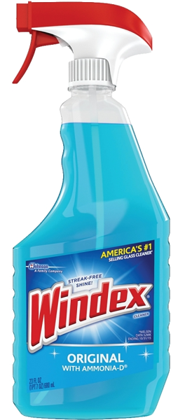 Windex 70195/70343 Glass Cleaner 23 Oz Floral Blue