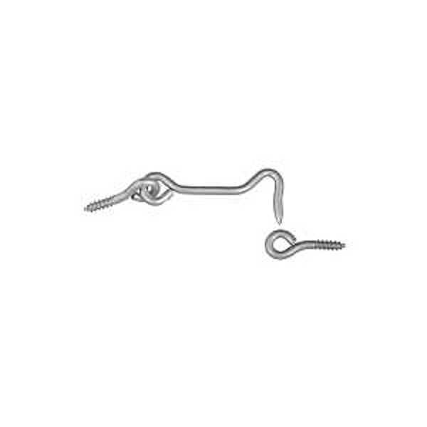 National Hardware N117-952 Hook and Eye 2 1/2 In Steel Zinc 2 Pack
