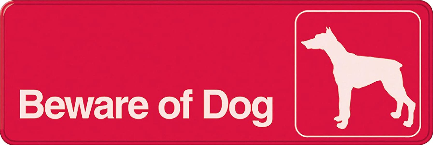 Hillman Group 848636 Beware of Dog Sign 3x9