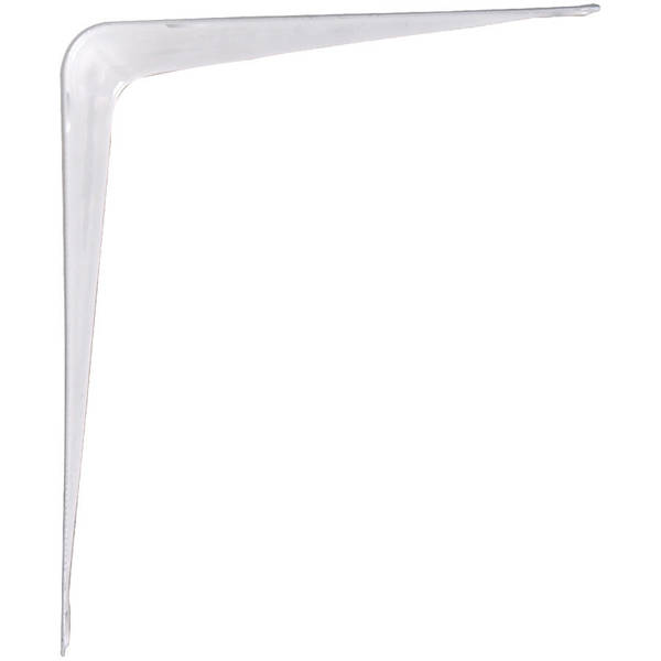 Hillman Group 852015 White Shelf Bracket 6x8 In Steel