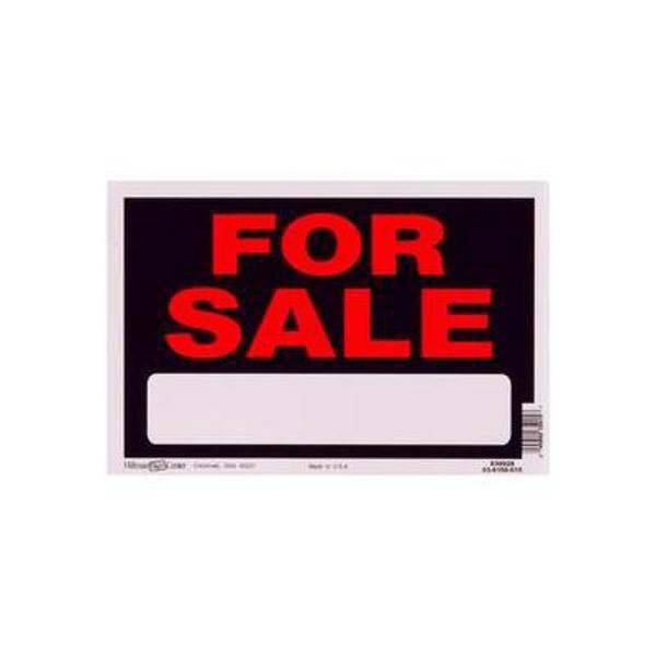 Hillman Group 839928 For Sale Sign 8x12 In Red Plastic