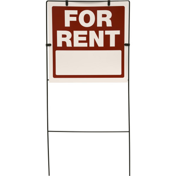 Hillman Group 843381 Sign For Rent 18x18 In Heavy Gauge Plastic Printed