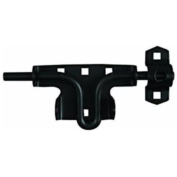 National Hardware N165506 Sliding Bolt Latch Black Satin Steel Durable Construction Easy to Install