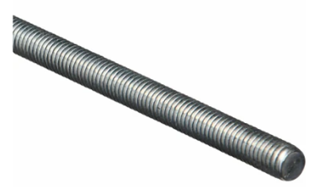 National Hardware N179-432 Threaded Rod 3/8 In 16I 24 In Steel Zinc A Grade UNC Thread