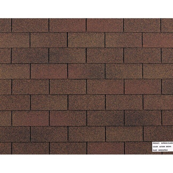 Owens Corning Shingle Autumn Brown 20 Year Warranty Roofing Shingle Durable Weather Resistant
