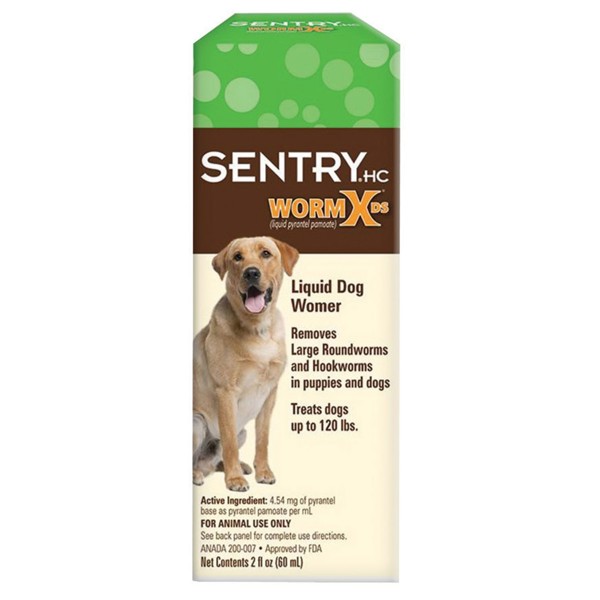 Sergeant's Pet Care Products 17500 Dog De Wormer 2 Fl Oz For Dogs Up To 120 Lbs