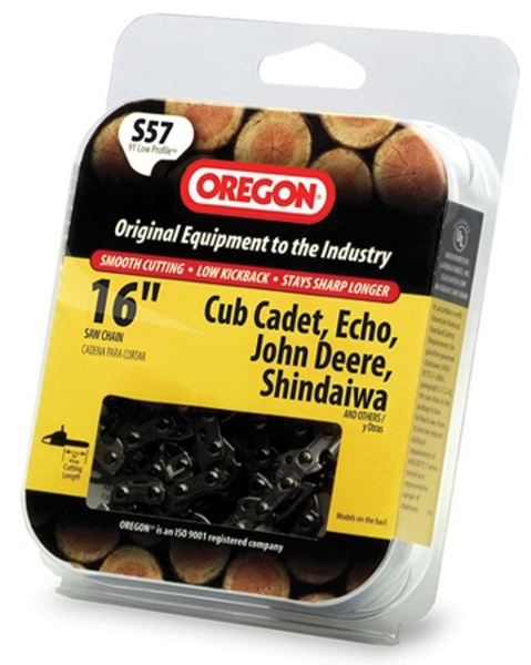 Oregon Cutting Systems S57 Premium Replacement Chain Saw Chain 3/8 In X 16 In