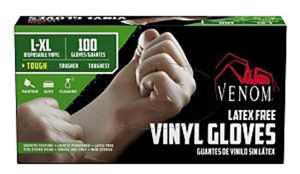 Medline VEN4135PF/VEN4135 Large and XLarge Vinyl Glove Non-Sterile Disposable 9 Inch