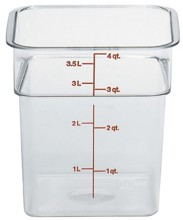 4SFSCW 4 Qt Square Food Container