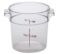 RFSCW1135 1 Qt Clear Round Food Storage Container