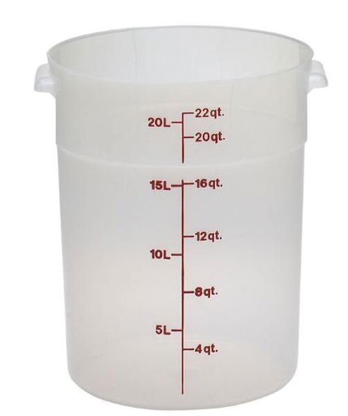 Cambro Manufacturing Company RFS22PP190 Round Food Container 22 Qt Plastic Translucent