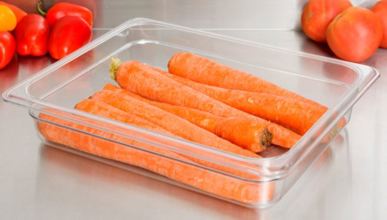 22CW135 Half Size 2.5 In Clear Food Pan