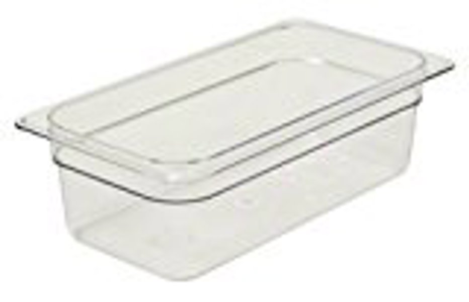 Cambro 34CW135 One Third Food Pan 4 In Clear Polycarbonate