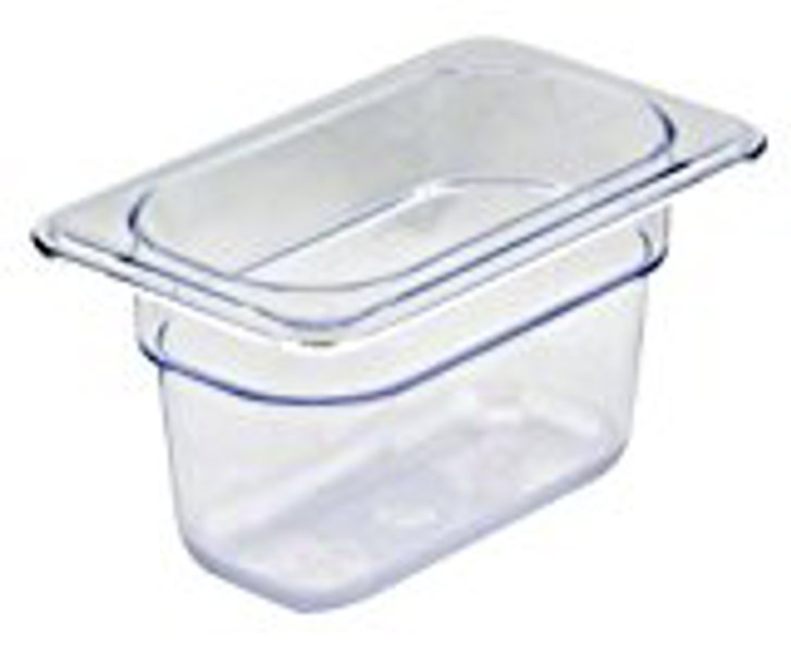 Cambro Manufacturing Company 94CW135 Clear Food Pan 1/9 Size 4 In Deep