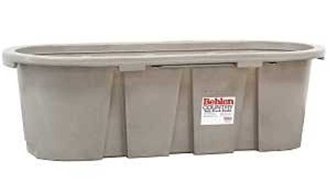BEHLEN/FARMASTER 52112027GT Round Farm Tank 150 Gal 6 Ft x 2 Ft x 2 Ft Granite Tan