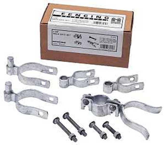 Stephens Pipe & Steel HD07110RP Gate Hardware Kit Set 2-3/8 Bag of 6 for Chain Link Gate